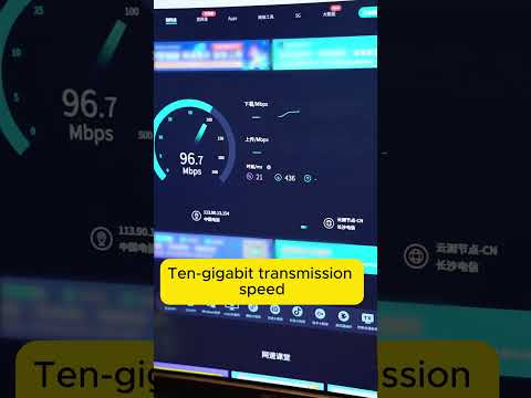 Cat8 Network Speed Test.#cable #internet #electric #factory #network