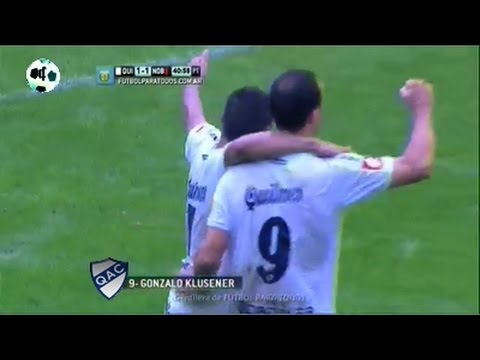 Gol Gonzalo Klusener - Quilmes 1 Vs Newell's 1 - Primera División 2014