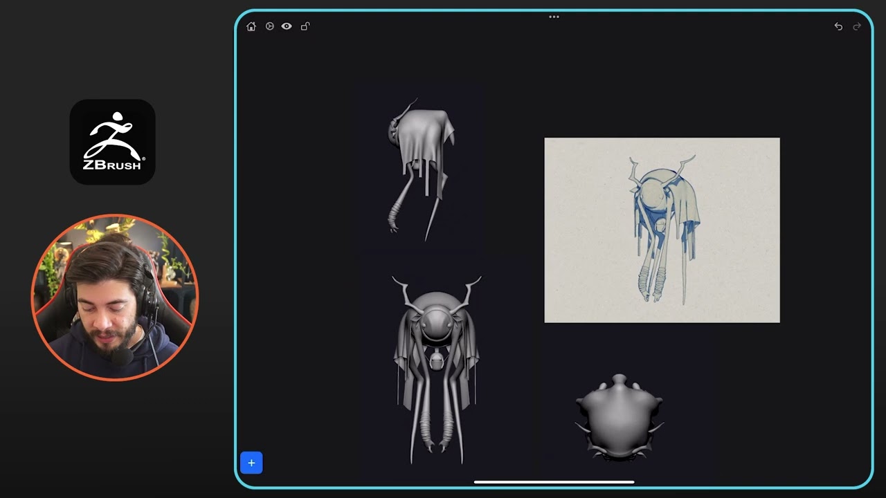 ZBrush for ipad quick tips #1 - Working with reference images