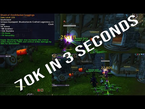 NEW DEMO NECRO LEGENDARY ABSOLUTELY INSANE (IT WORKS! SHARD OF ANNIHILATION) 70K IN 3 SECONDS 9.1