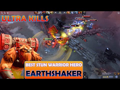 19 Kills Ultra Best Stunning Warrior Hero EARTHSHAKER vs ORACLE Dota 2 - Insane Unfair Difficulty