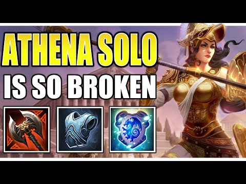 BEST ATHENA SOLO BUILD! | Smite Athena Solo Gameplay