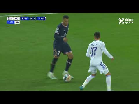 Champions League 15/02/2022 / Goal Mbappé against Real Madrid