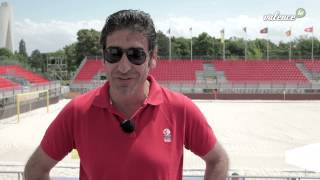 preview picture of video 'Joël Cantona à l'Euro Beach Soccer de Valence'