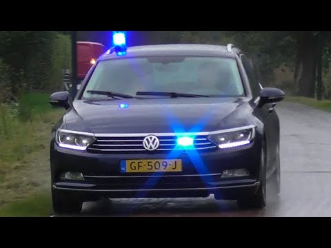 Prio 1 Onopvallende Politie met spoed naar Woningbrand in Ewijk
