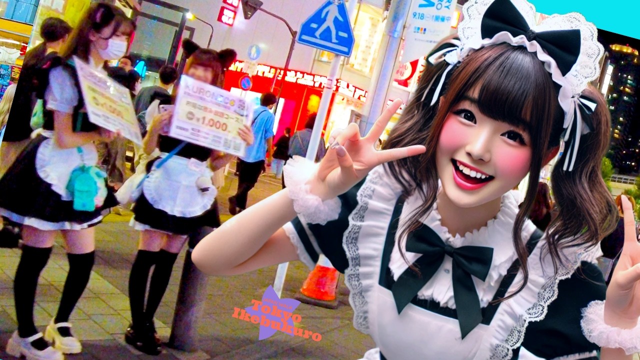 Tokyo Ikebukuro 🐶 Gothic Town 💖 4K Nonstop 1 Hour