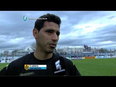 Arraya: "Pelear hasta el final". Juventud U. 0 - Santamarina 1. Fecha 36. B Nacional 2015. FPT.
