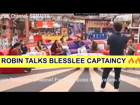 ROBIN TALKS BLESSLEE CAPTAINCY💥💥
