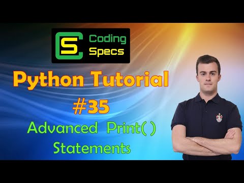 Python Tutorial 35 Advanced Print Statements