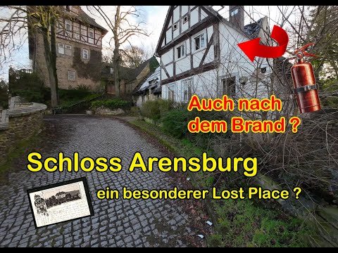 Schloss  Arensburg und der Brand, der so viel zerstörte