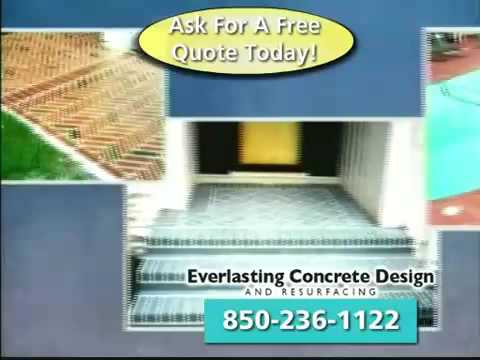 Colored Concrete Driveway Patio Designs Panama City