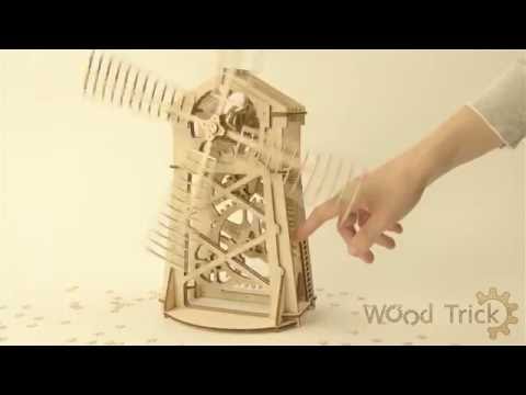 Rompecabezas mecánico 3D Wood Trick "Molino de viento" Vista previa  5