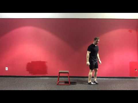 Single Leg Box Jump Overs with Stabilization