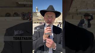 Le Rav prie pour vous et tout le Am Israël au Kotel ! Message du Rav du Kotel
