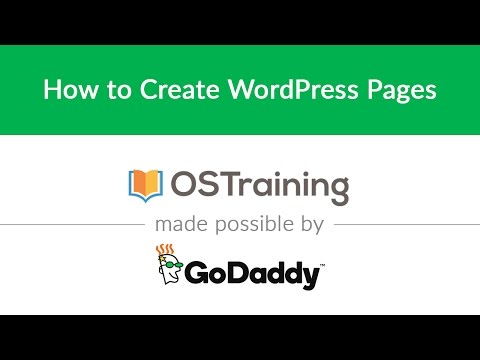 WordPress Beginner Tutorial 13 How to Create WordPress Pages