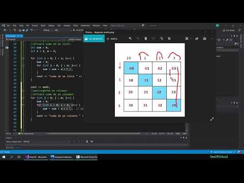 Curs C++ Matrici: Matrice patratica(lectia 22)
