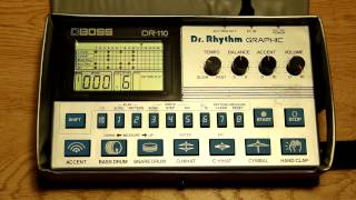 Video thumbnail for Boss DR-110 demo by SynthMania