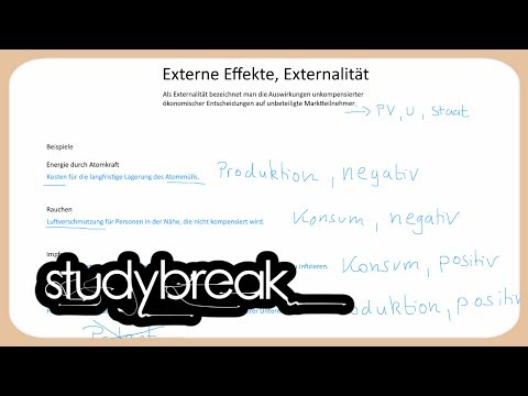 Externe Effekte, Externalität | Finanzwissenschaft
