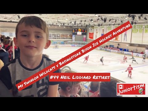 Juniortism - My Swindon Wildcats v Basingstoke Bison Ice Hockey Adventure #44 Neil Liddiard Retires