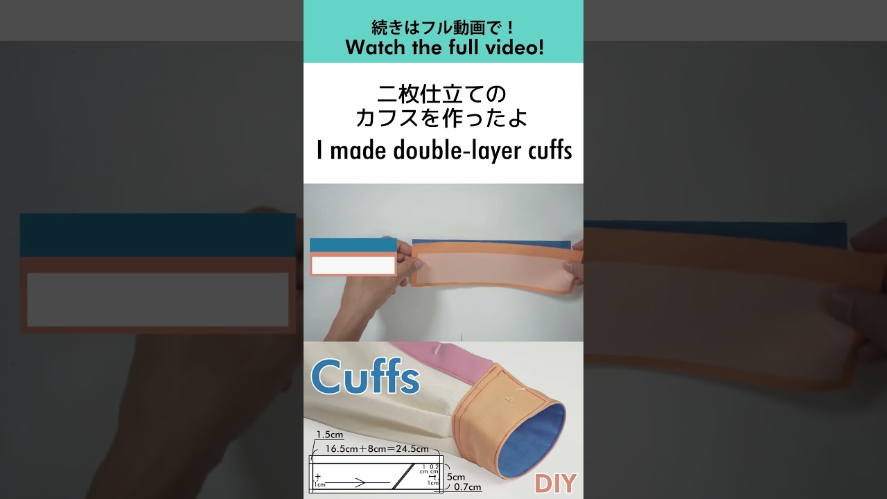 I Made Double-Layer Shirt Cuffs #shorts