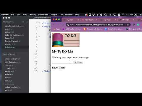 Data Driven Web App - Part 1: HTML Page Setup