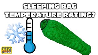 Choosing the Right Sleeping Bag Temperature Rating (4k UHD) #camping