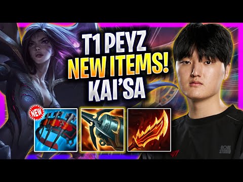 T1 PEYZ TRIES KAI'SA WITH NEW ITEMS! - T1 Peyz Plays Kai'sa ADC vs Aphelios! | Season 2026