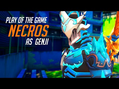 HE's #1 GENJI ONE TRICK IN THE WORLD - NECROS! POTG! SEASON 5 TOP 500 OW 2