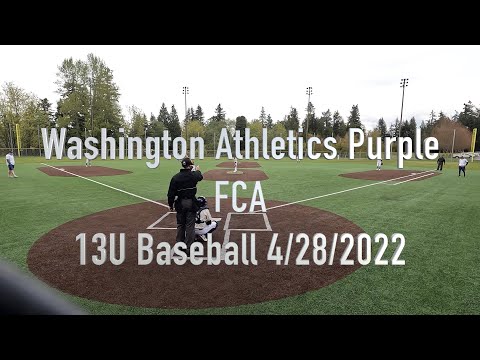 Washington Athletics Purple - FCA Cardinal (4/28/2022) Baseball 13U