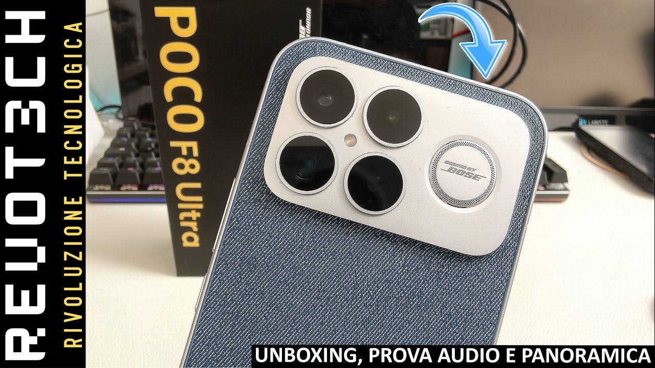 POCO F8 Ultra: Unboxing. Prova Audio e Panoramica