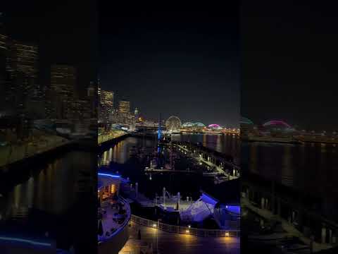 Seattle Downtown Night View From Pier 66 - United States