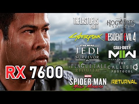AMD Radeon RX 7600 Review | 10 Latest Most Demanding AAA Games Tested | Is it Enough for 1080P