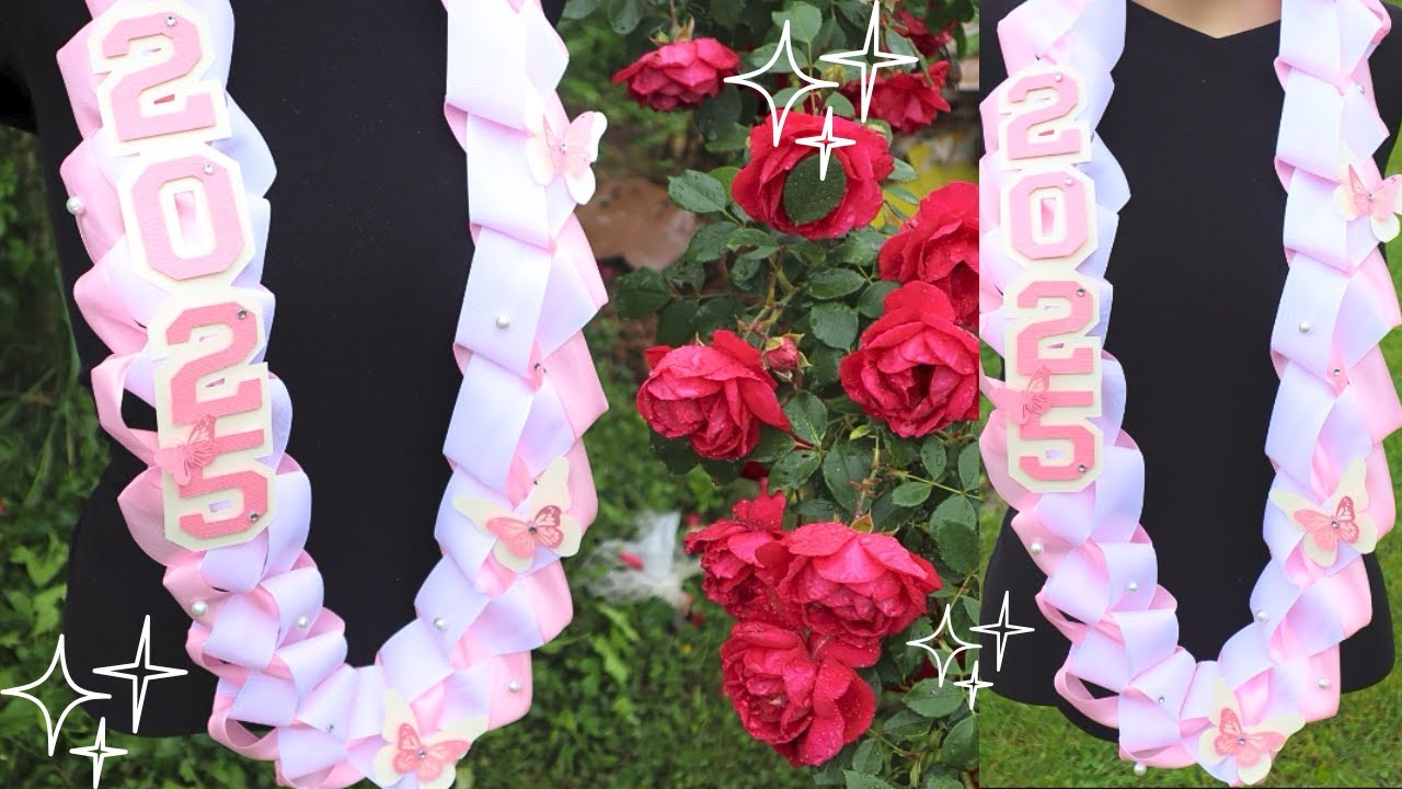 GRADUATION RIBBON LEI TUTORIAL (Beginner friendly)