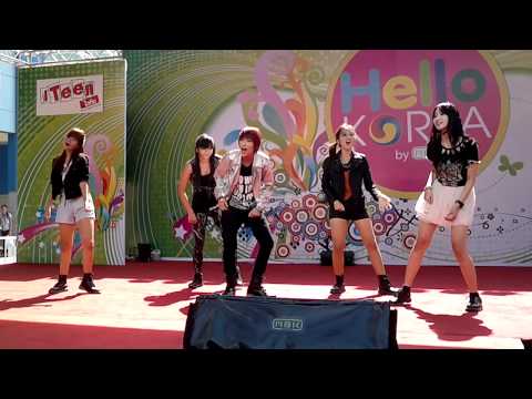 [Fancam] 120428 (E)va Cover F(x) - Hallo Korea .mp4