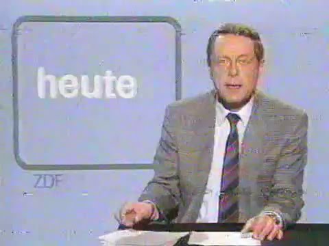 heute mit Siegfried Andrich & Sendeschluss, ZDF 18./19.4.1986