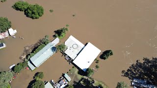 video: Watch: Aerial footage reveals flooding devastation in New South Wales, Australia