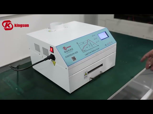 KINGSUN pcb manufacturing machine smt full automatic production line provider led making desktop smt pick and place machine assembly production Line