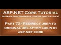 Redirect User To Original Url After Login In Asp Net Core
