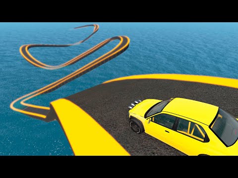 Impossible Snake Shape Bridge Crossing Cars Vs Deep Water – BeamNG Drive | Beam Car