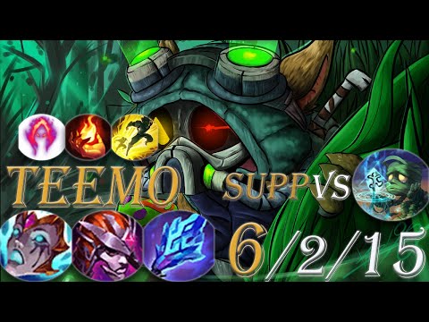 Teemo Support Vs Amumu .Most Damage In The Game. 6 Times More Than My ADC.  League Of Legends