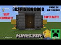 Minecraft 3x2 Piston Door (Super Easy!)