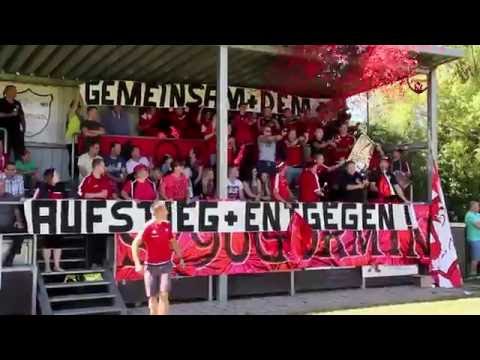 SV90 Görmin vs Kickers JUS 03 - Auflaufen mit Fan Choreo