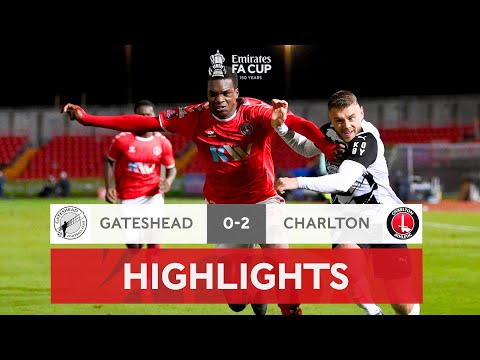 Stockley Double Downs Gateshead | Gateshead 0-2 Charlton Athletic | Emirates FA Cup 2021-22