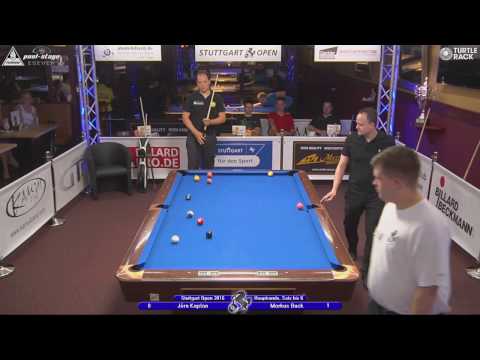 Stuttgart Open 2016, No. 21, 1/16 Final, Jörn Kaplan vs. Markus Buck, 10-Ball, Pool-Billard