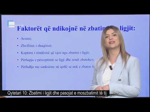 Qytetari 10 - Zbatimi i ligjit dhe pasojat e moszbatimit të tij