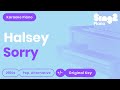 Halsey - Sorry (Karaoke Piano)