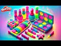 Play Doh Makeup Set How To Make Eyeshadow Lipstick Nail Polish With Play Doh Fun For Kids