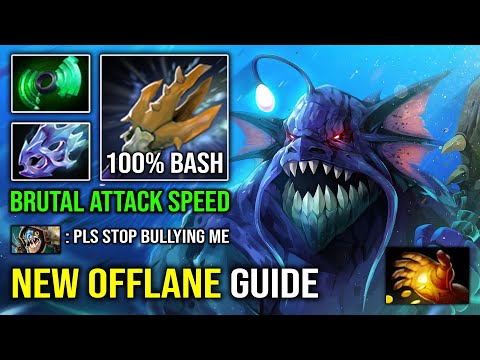 WTF 100% PERMA BASH First Item Midas Slardar Brutal Moon Shard Max ATK Speed Bullying Slark Dota 2