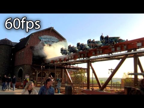 Off-ride footage of a Thunderbird train