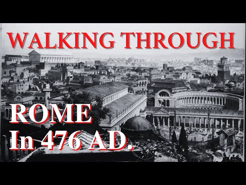 How far declined was the city of Rome in 476 AD?